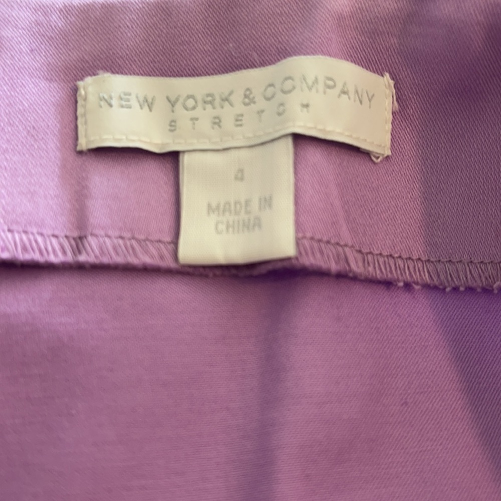 NY&C Purple Pencil Skirt - Picture 4 of 5